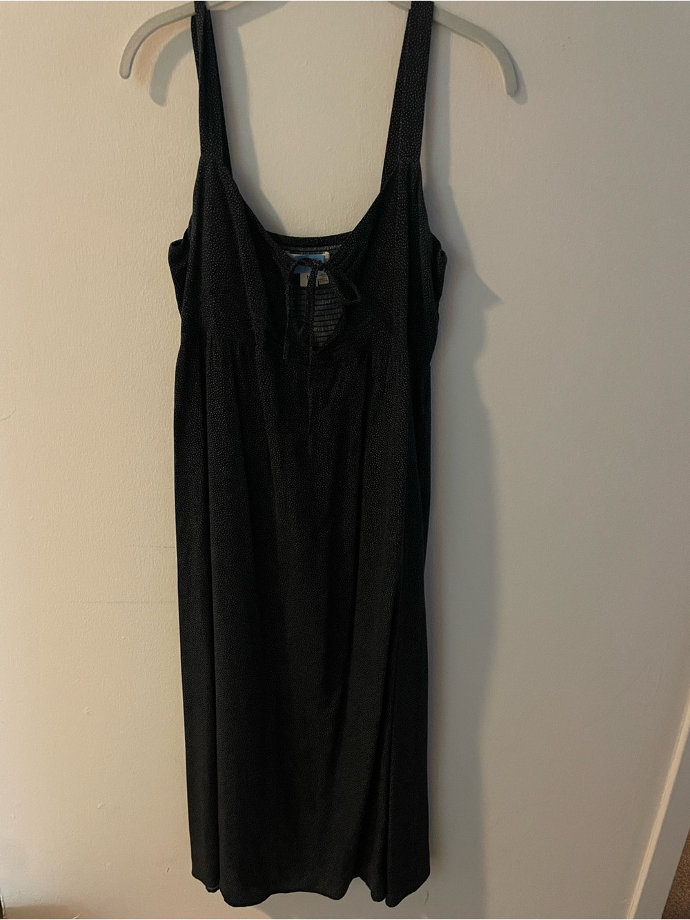 Classic Black Polka Dot Sundress Midi